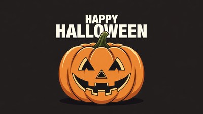 Happy Halloween Jack-o-Lantern Illustration