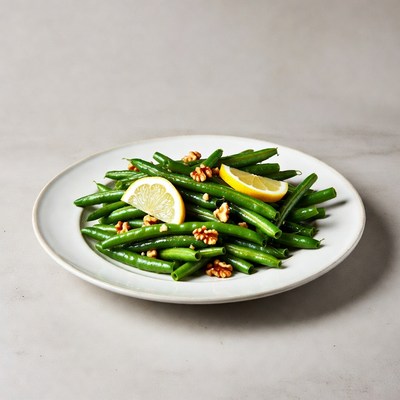 Green Beans with Walnuts and Lemon