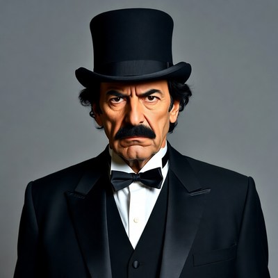 Man in Tuxedo and Top Hat