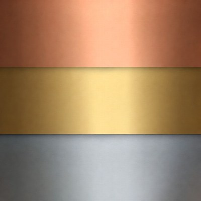 Copper Gold Silver Metallic Gradient