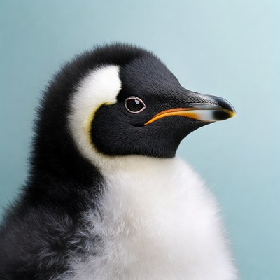 Baby Emperor Penguin Chick