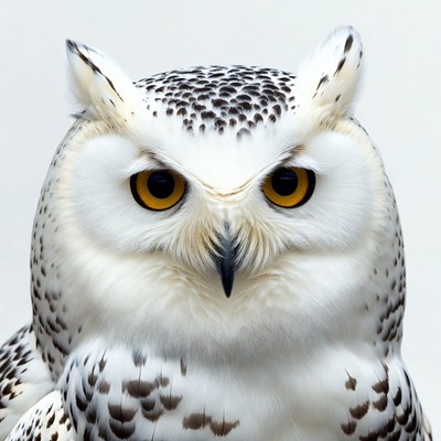 Snowy Owl Closeup Portrait