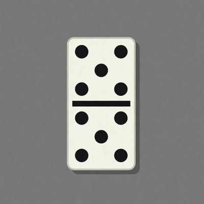 Double Six Domino Tile