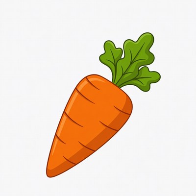Cartoon carrot illustration