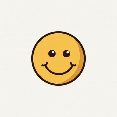 Smiling Yellow Emoticon Face