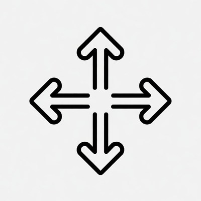 Four Directional Arrows Icon