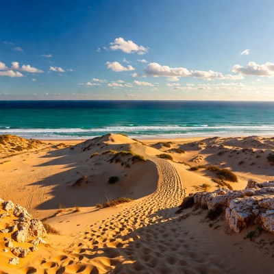 Sandy Path to Ocean Beach Dunes