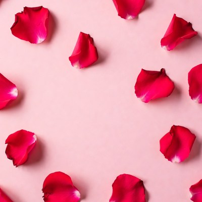 Pink Rose Petals on Background