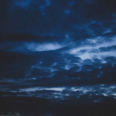 Dark Blue Stormy Clouds