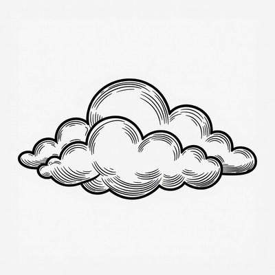 Fluffy Cloud Illustration