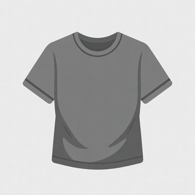 Gray T-shirt Illustration