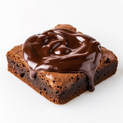 Chocolate Brownie with Dripping Sauce