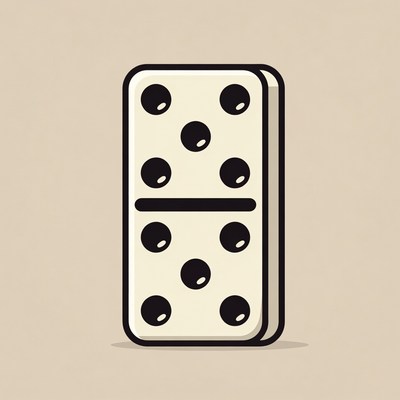 Double Six Domino Tile