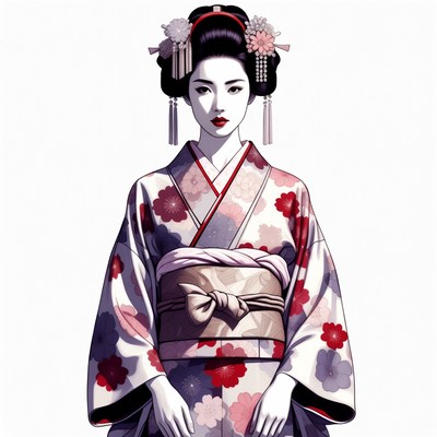 Japanese woman in kimono