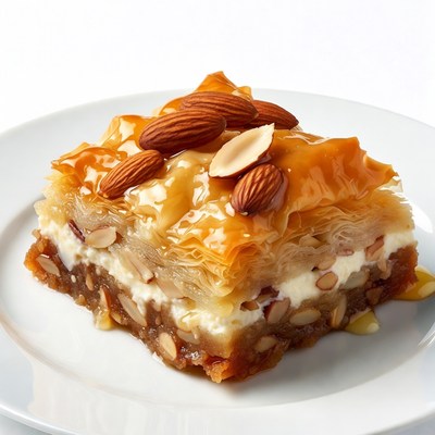 Baklava with Almonds and Syrup