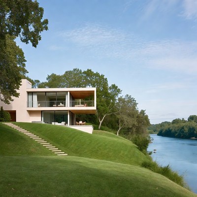 Modern House on Riverside Hill