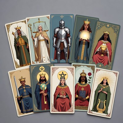 Major Arcana Tarot Cards Illustration