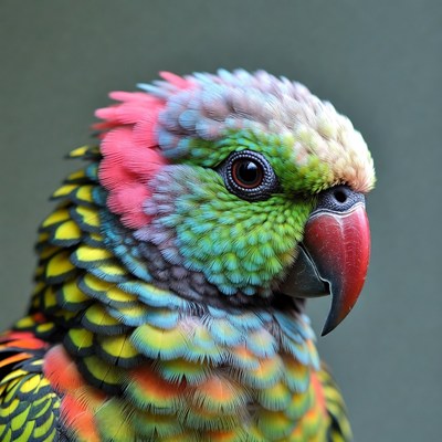 Colorful Rainbow Lorikeet Parrot Portrait