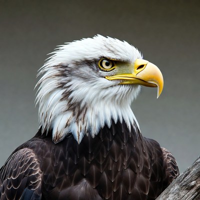 Bald Eagle Close-Up Portrait