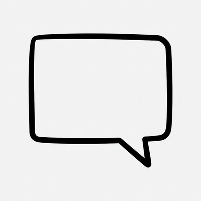 Empty Speech Bubble Icon