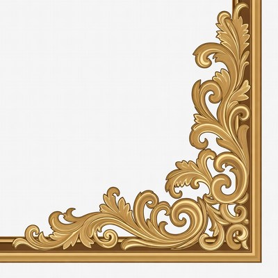 Ornate Gold Picture Frame Corner