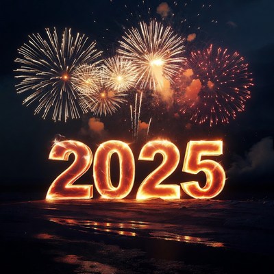 2025 Fireworks New Year Display