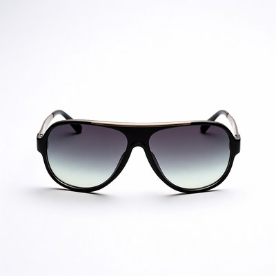 Black aviator gradient sunglasses