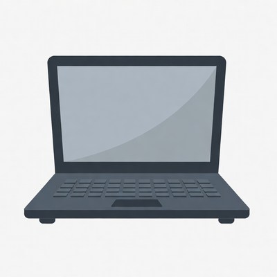 Black Laptop Illustration