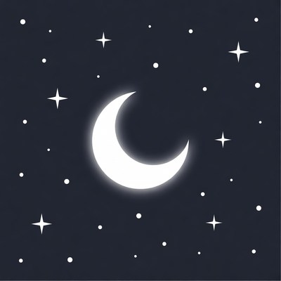 Crescent Moon and Stars