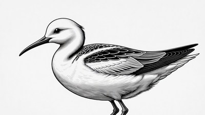 Black-bellied plover illustration
