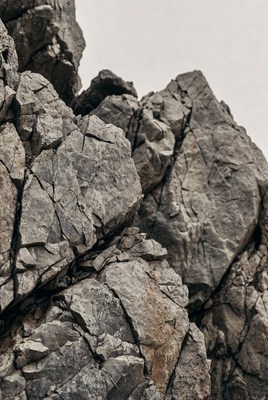 Rugged Gray Rock Formation