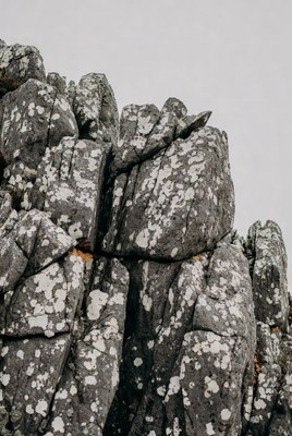 Mossy Rock Formation Cliff