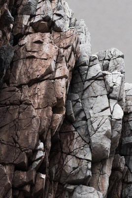 Rugged Rock Cliff Formation