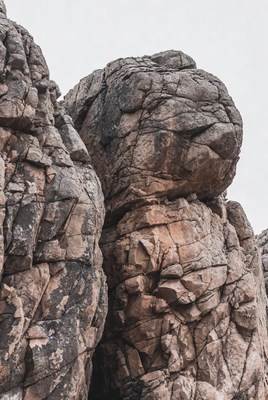 Large rugged rock formation