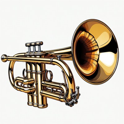 Golden Trumpet Illustration