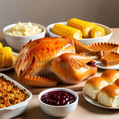 Roasted Turkey Thanksgiving Dinner