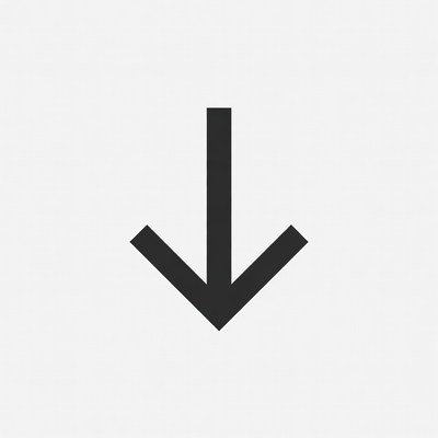 Black Down Arrow Icon
