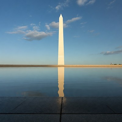 Washington Monument with Reflection