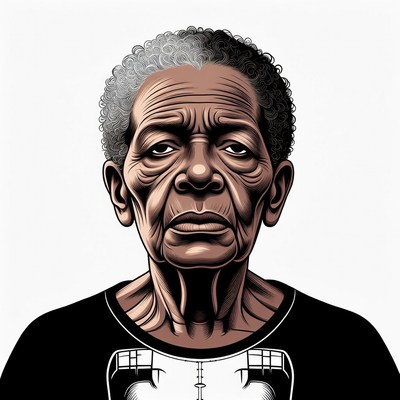 Elderly African-American woman portrait