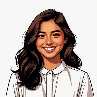 Smiling Asian woman portrait