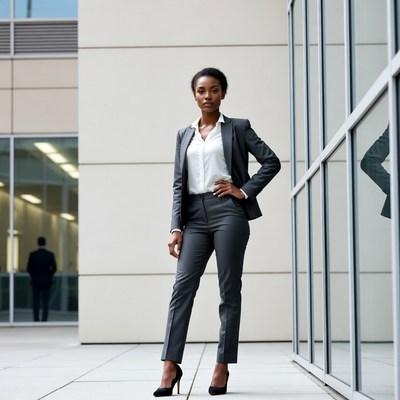 African-American woman in business suit