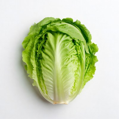 Fresh green lettuce head