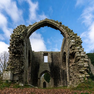 Ruined Medieval Stone Archway
