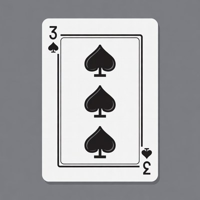 Three of Spades Card