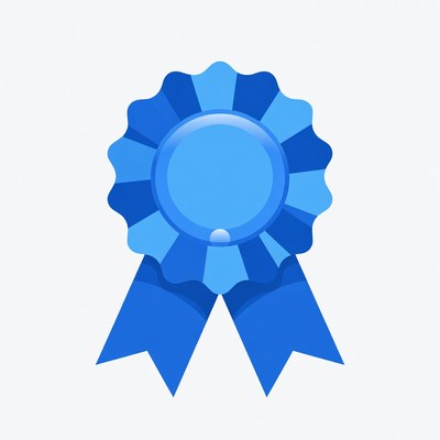 Blue Ribbon Award Clipart