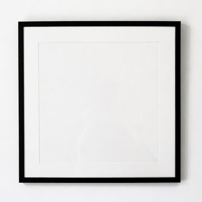 Empty Black Picture Frame
