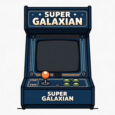 Super Galaxian Arcade Game Machine