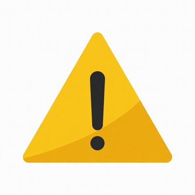 Yellow Warning Triangle Icon