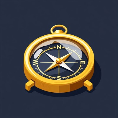 Golden Compass Illustration