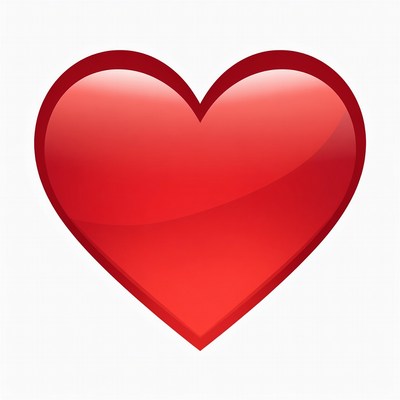 Shiny Red Heart Icon